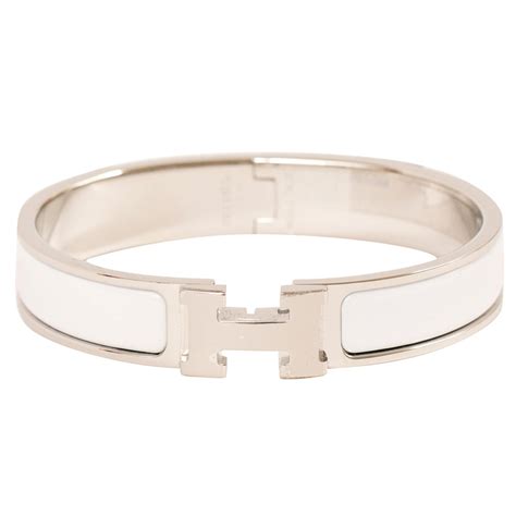 hermes stacked bracelets|hermes bracelet white and silver.